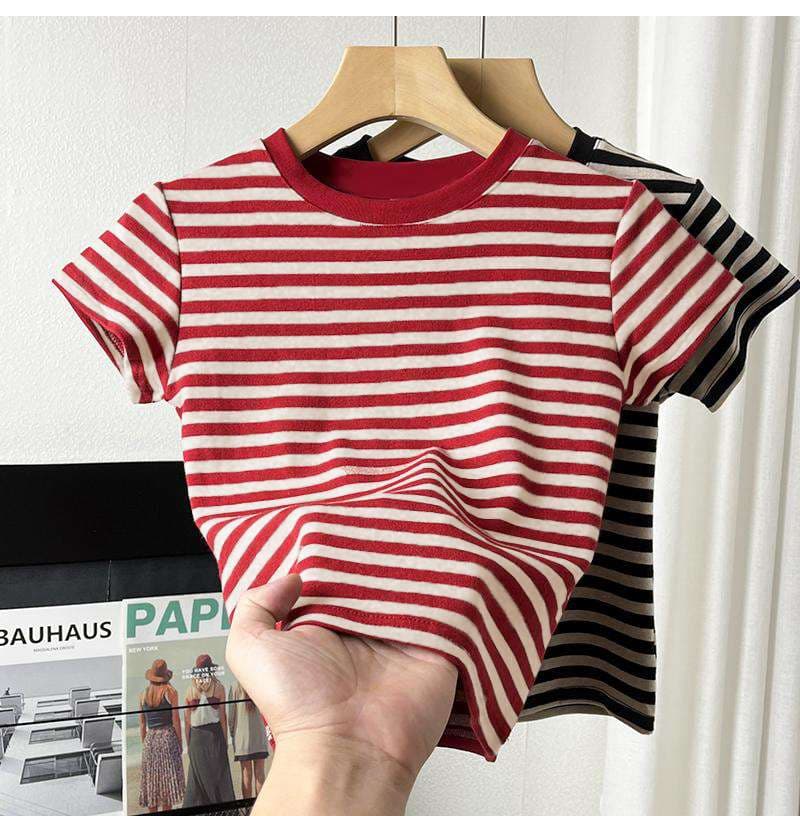 クラシックボーダー半袖Tシャツ ボーダー服