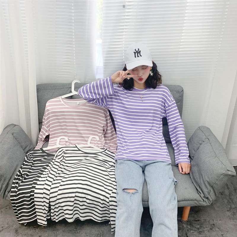 ゆったりカジュアルボーダーTシャツ ボーダー服
