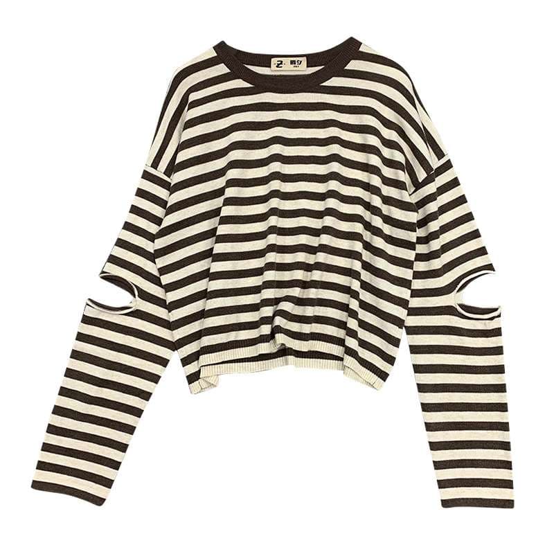 リラックス ボーダーシリーズ クルーネック ボーダー服
