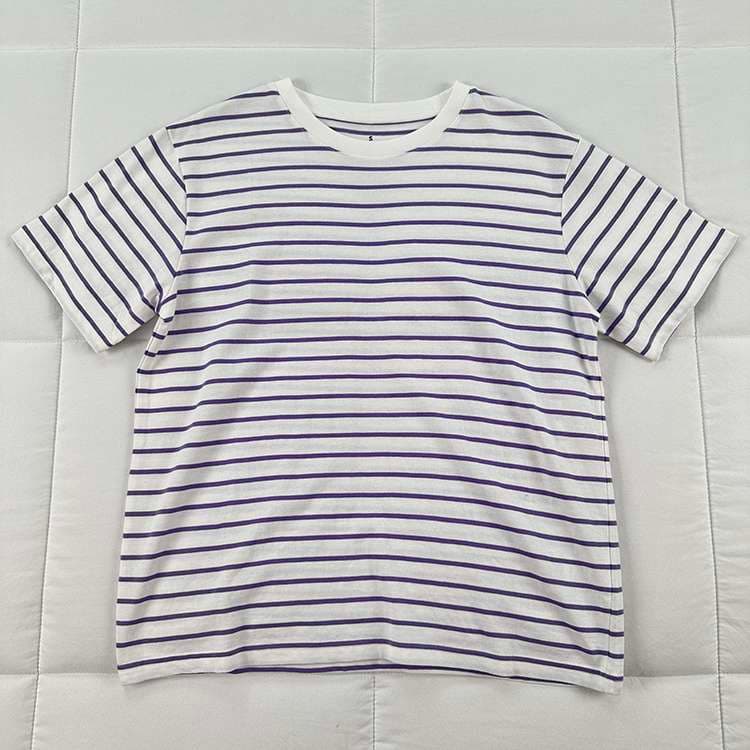 シンプルボーダー半袖Tシャツ ボーダー服