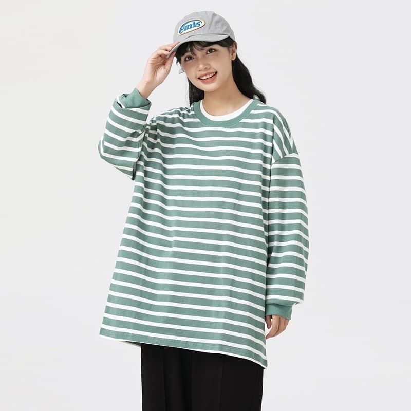 リラックスボーダーロンT ボーダー服