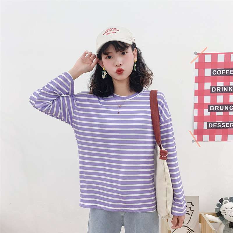 ゆったりカジュアルボーダーTシャツ ボーダー服