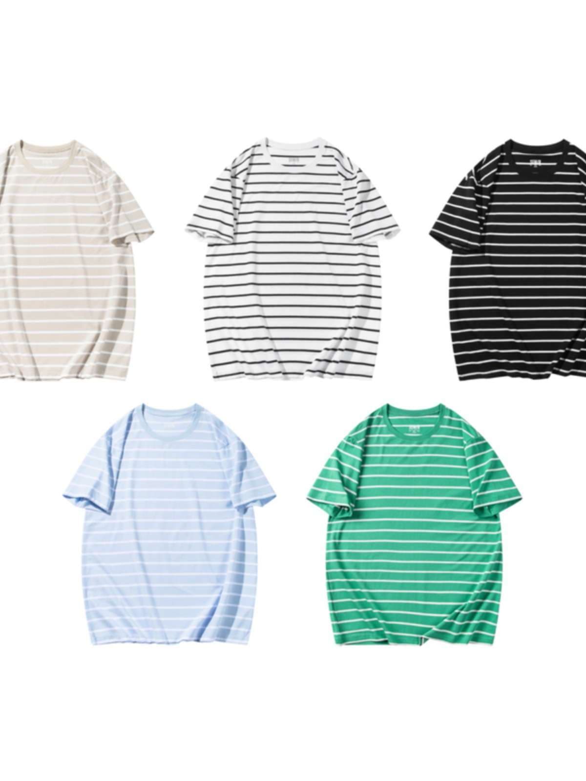 さわやか夏向けボーダーTシャツ ボーダー服