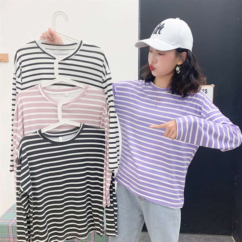ゆったりカジュアルボーダーTシャツ ボーダー服