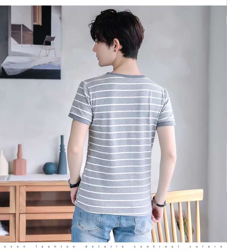 さわやかボーダー柄半袖Tシャツ ボーダー服