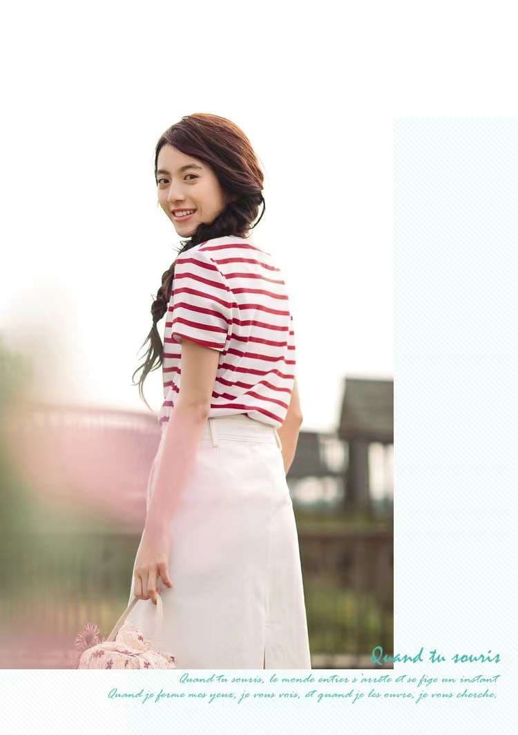 さわやかマリン風ボーダーTシャツ ボーダー服
