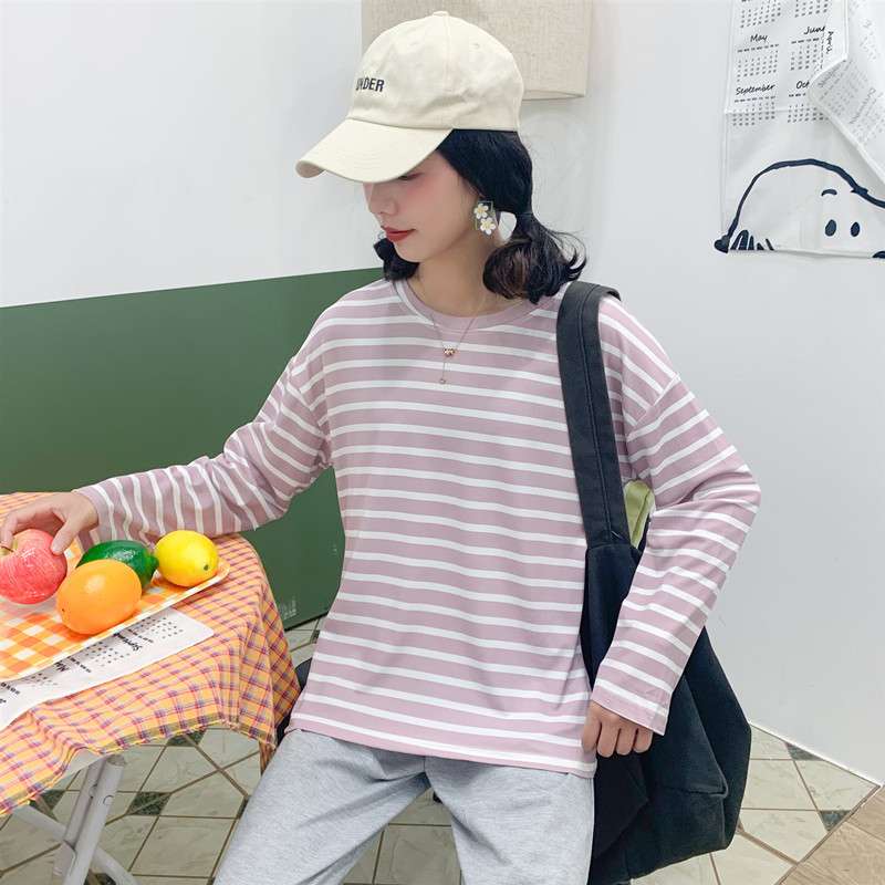ゆったりカジュアルボーダーTシャツ ボーダー服