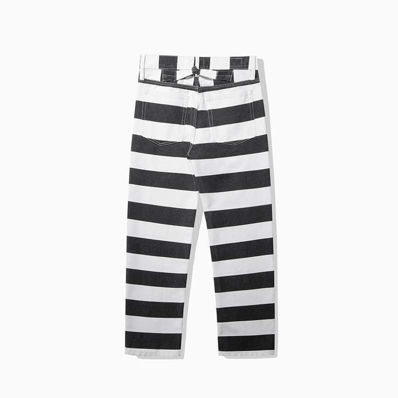 受刑者風ボーダーパンツ ボーダー服