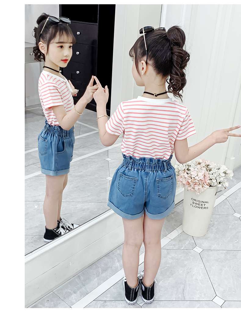 夏のさわやかセーラー風ボーダーTシャツ ボーダー服
