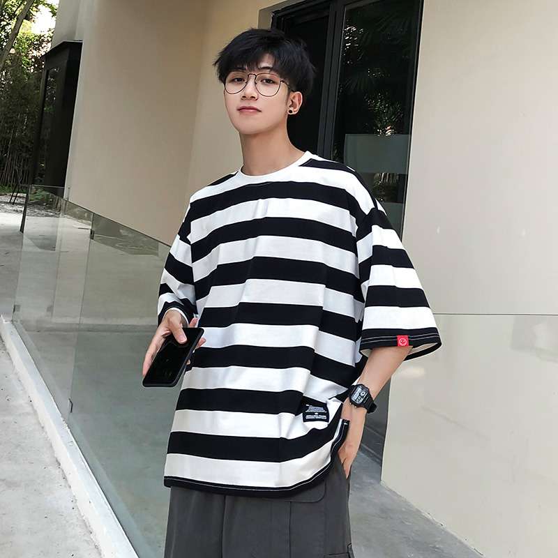 オーバーサイズボーダーTシャツ ボーダー服