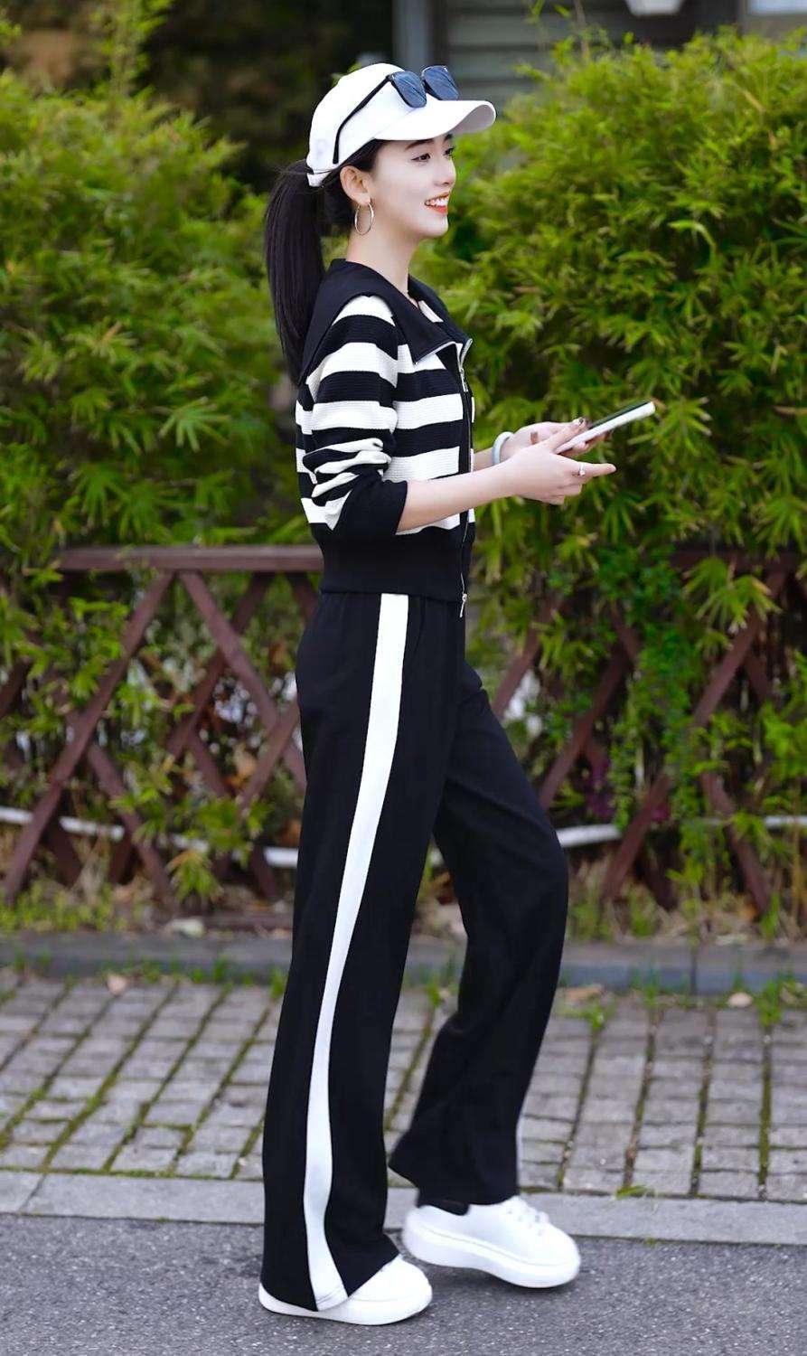 ストライプジャケットアスリートセット ボーダー服