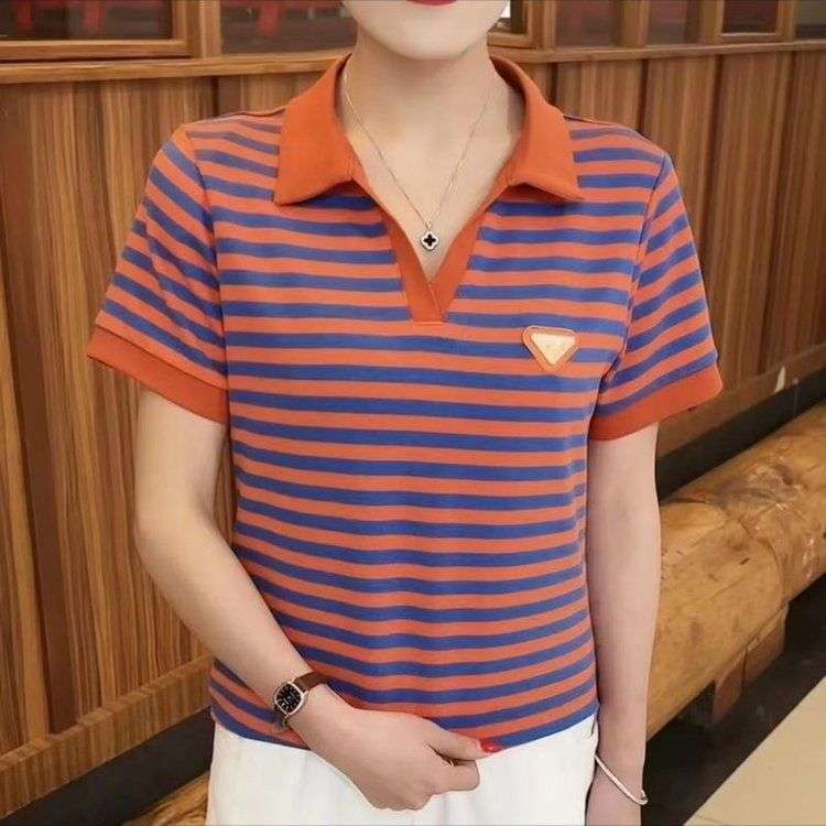 夏向け軽やかボーダーポロシャツ ボーダー服
