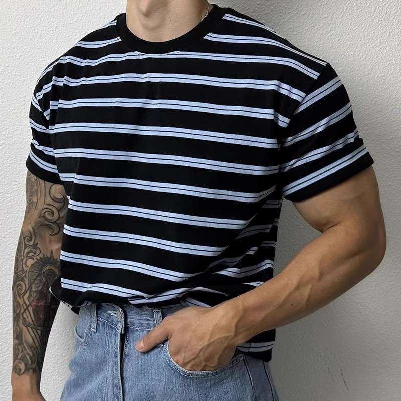 クラシックボーダー柄半袖Tシャツ ボーダー服