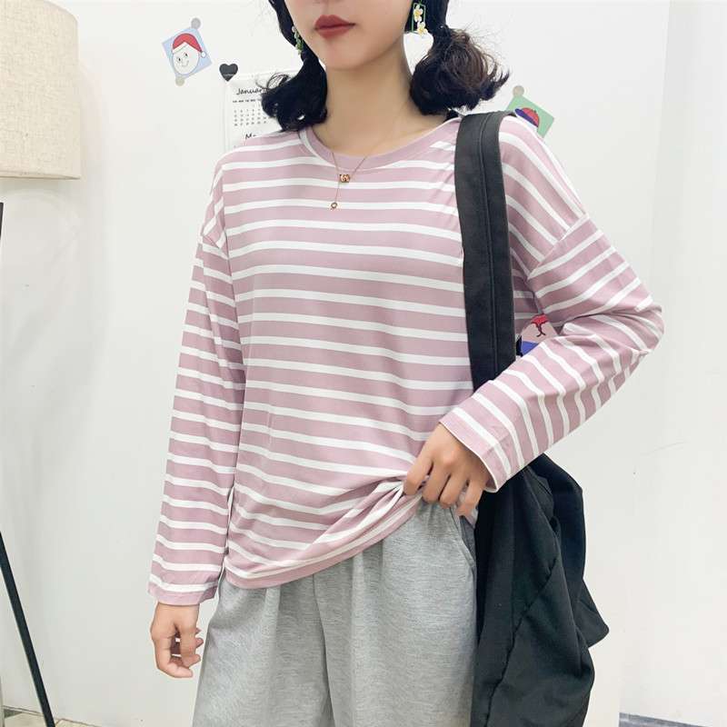 ゆったりカジュアルボーダーTシャツ ボーダー服