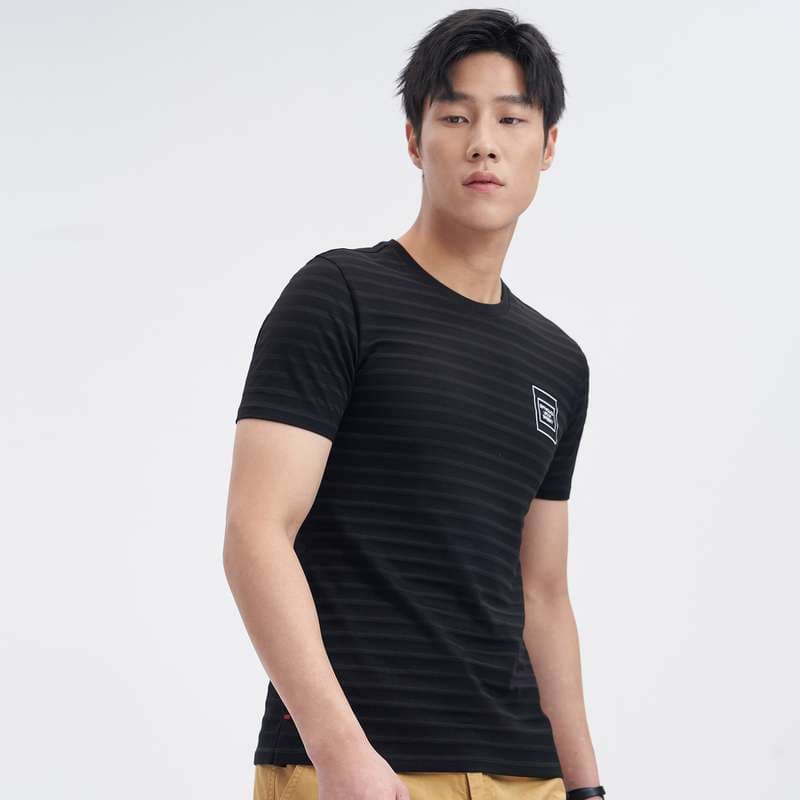 シンプル細ボーダー半袖Tシャツ ボーダー服