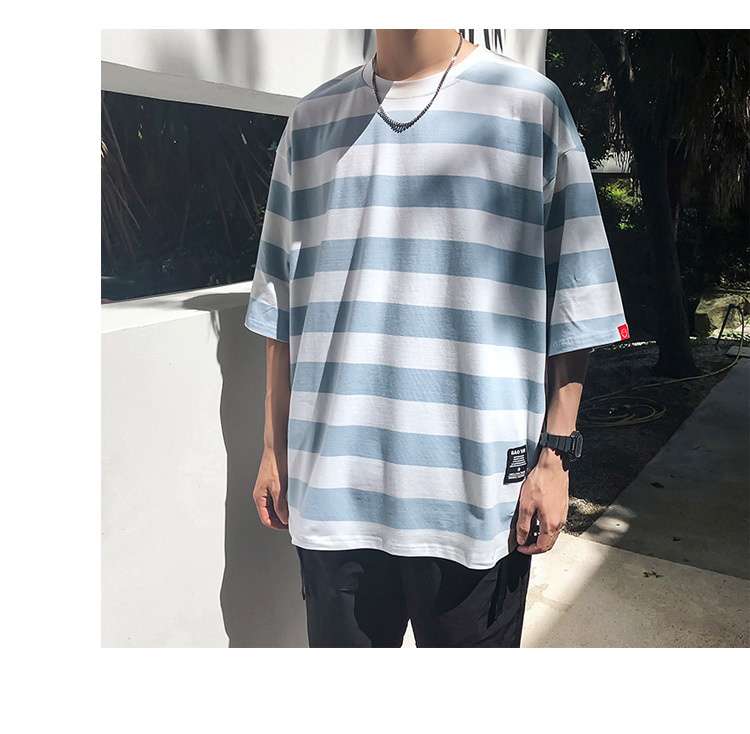 オーバーサイズボーダーTシャツ ボーダー服
