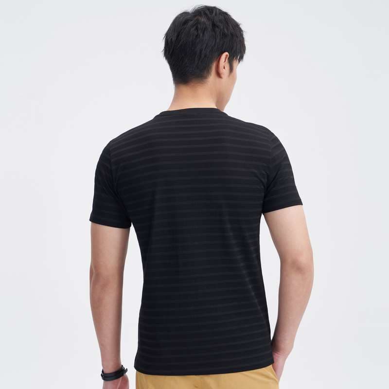 シンプル細ボーダー半袖Tシャツ ボーダー服