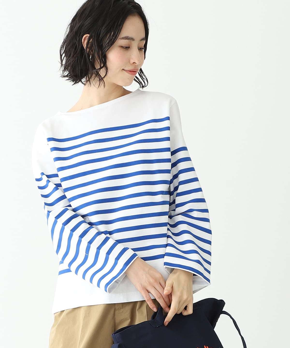 爽やかマリンボーダーニット ボーダー服