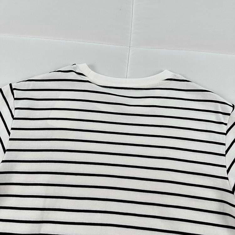 シンプルボーダー半袖Tシャツ ボーダー服