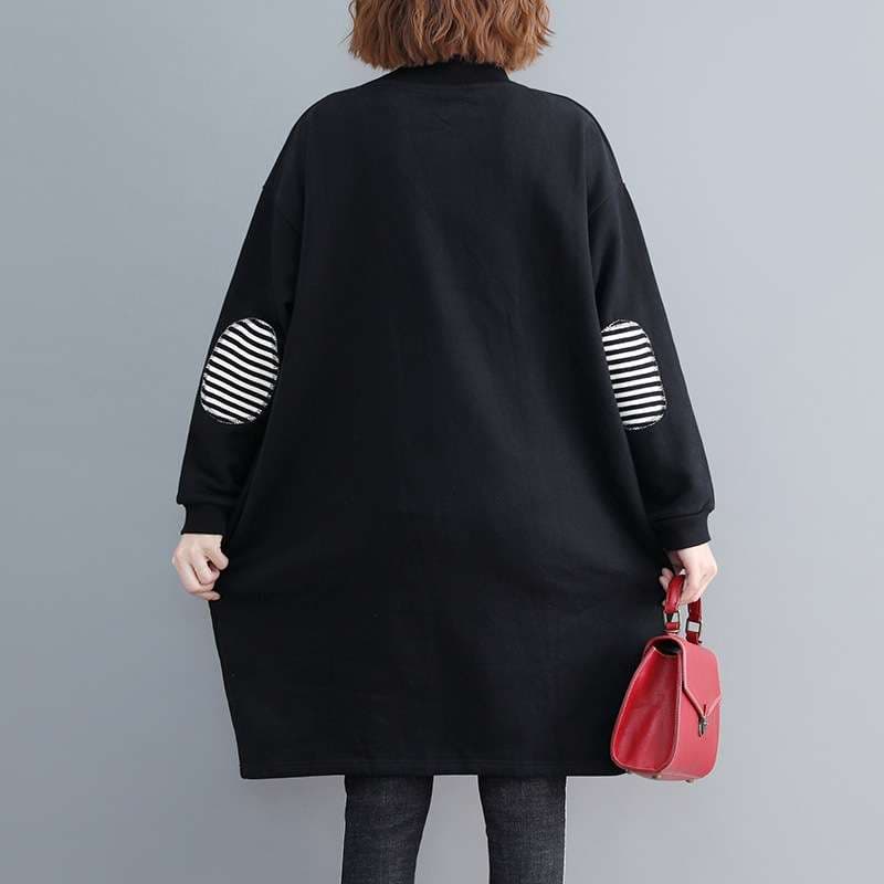 ストライプポケット切替ワンピース ボーダー服