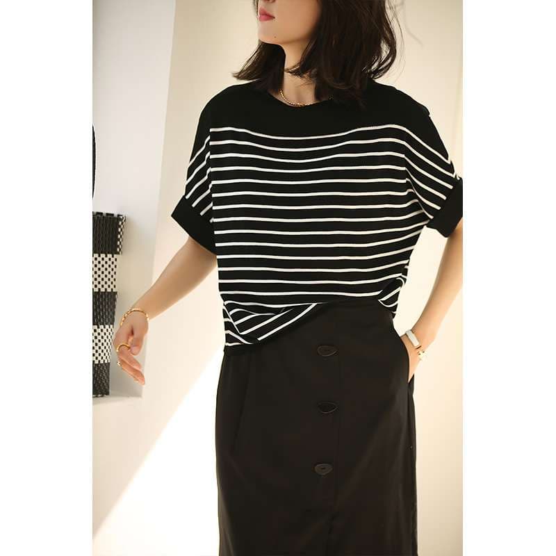 さわやかリゾートボーダーシャツ ボーダー服