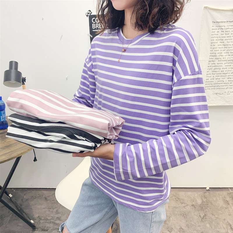 ゆったりカジュアルボーダーTシャツ ボーダー服