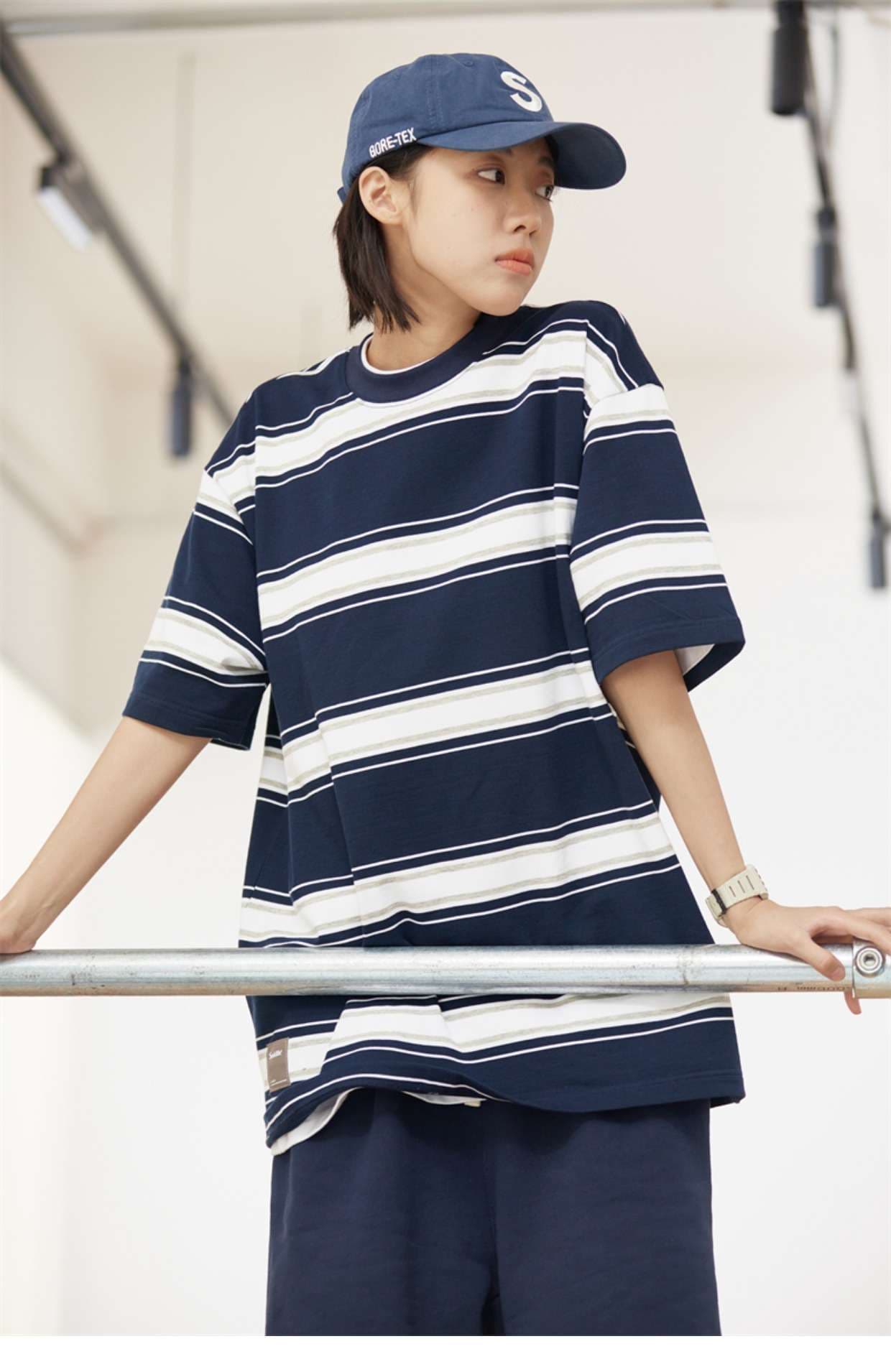 オーバーサイズボーダーTシャツ ボーダー服