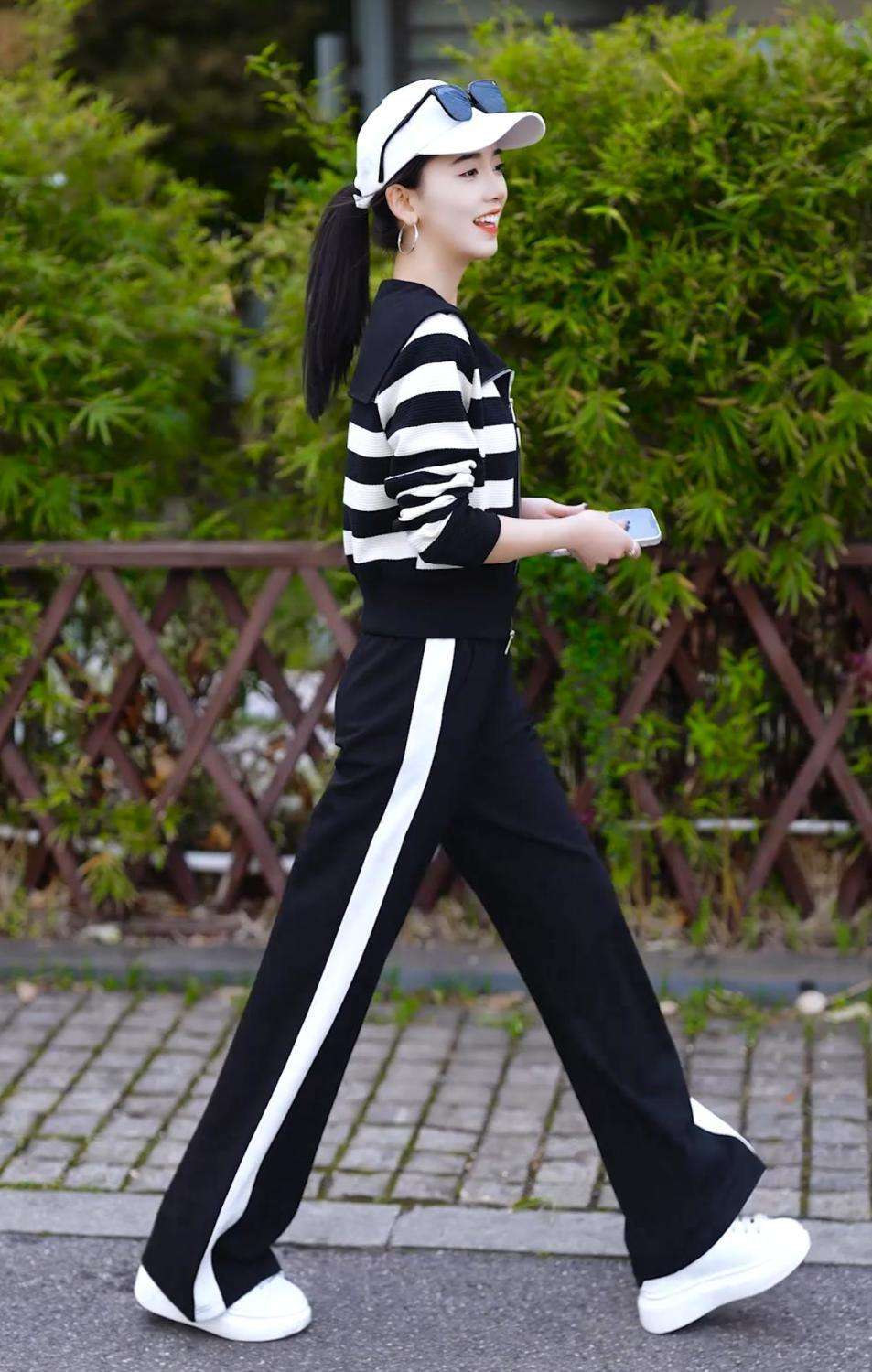 ストライプジャケットアスリートセット ボーダー服