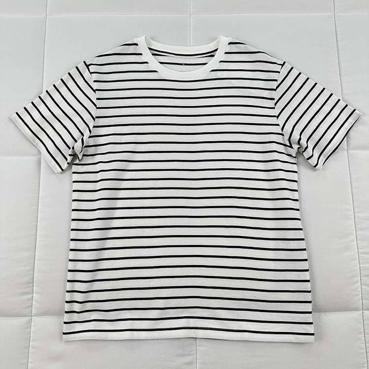 シンプルボーダー半袖Tシャツ ボーダー服