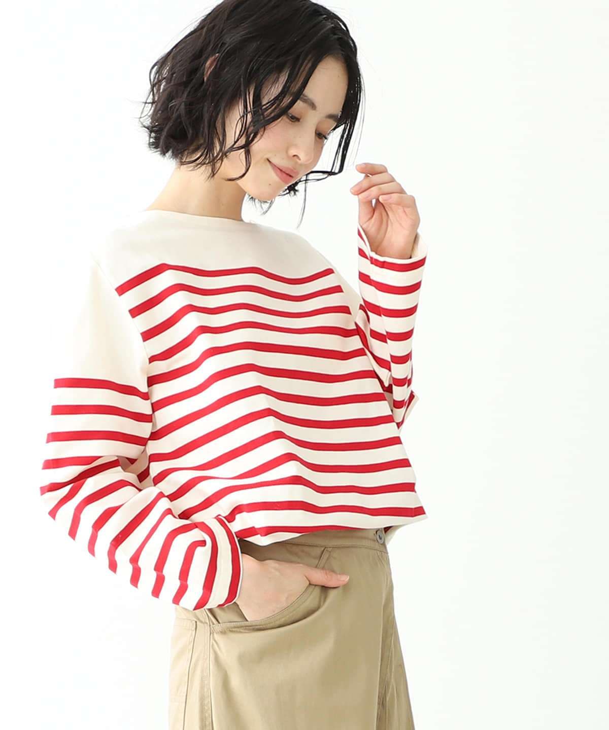 爽やかマリンボーダーニット ボーダー服