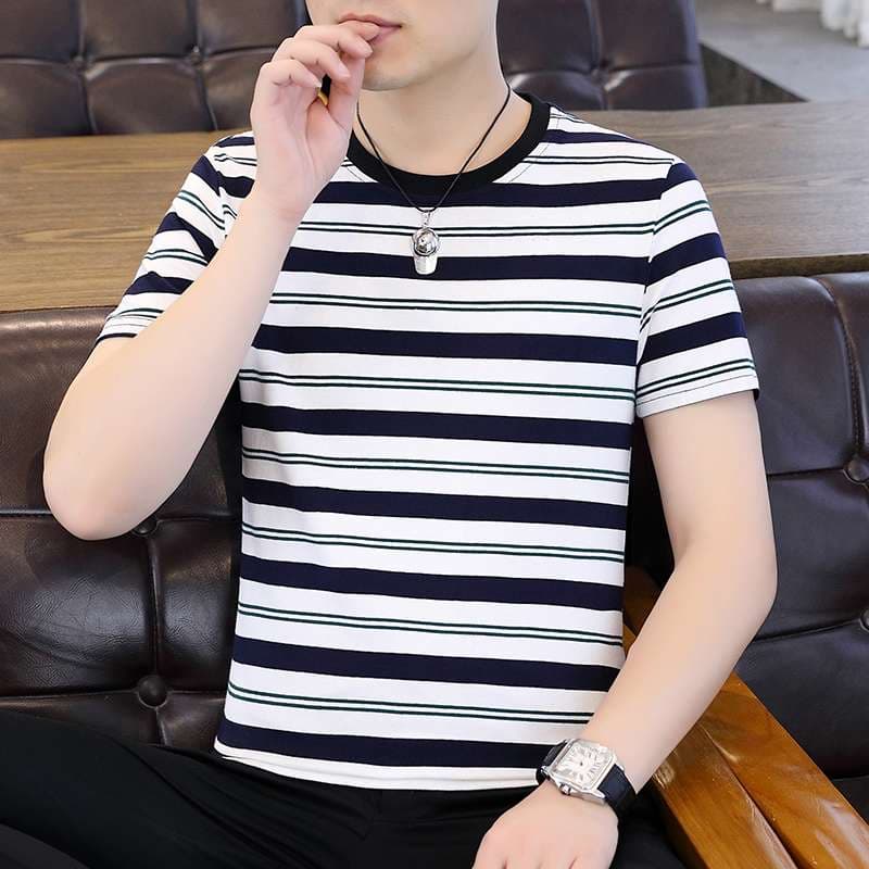 さわやかボーダー柄半袖Tシャツ ボーダー服