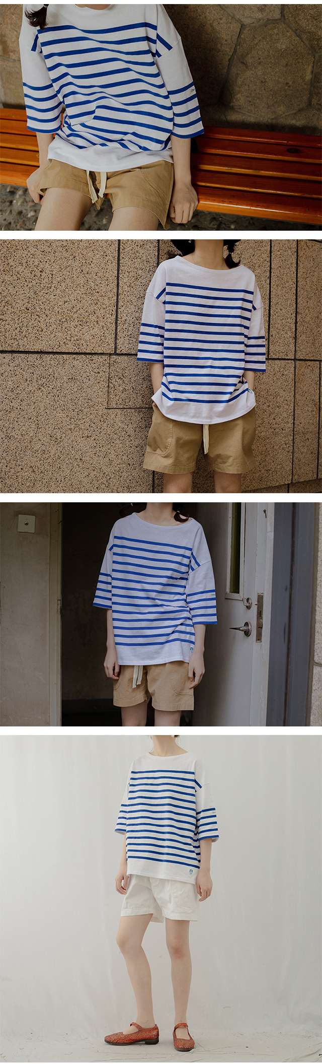 爽やかマリンボーダーTシャツ ボーダー服
