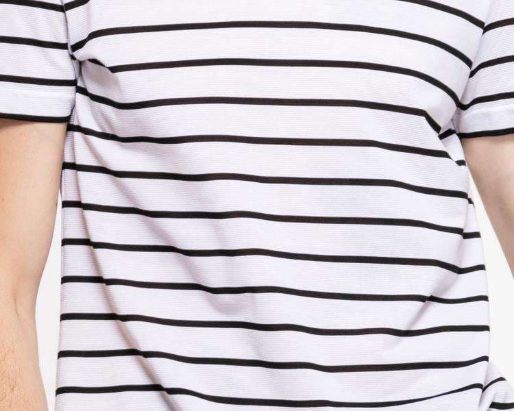 爽やかボーダーVネックTシャツ ボーダー服