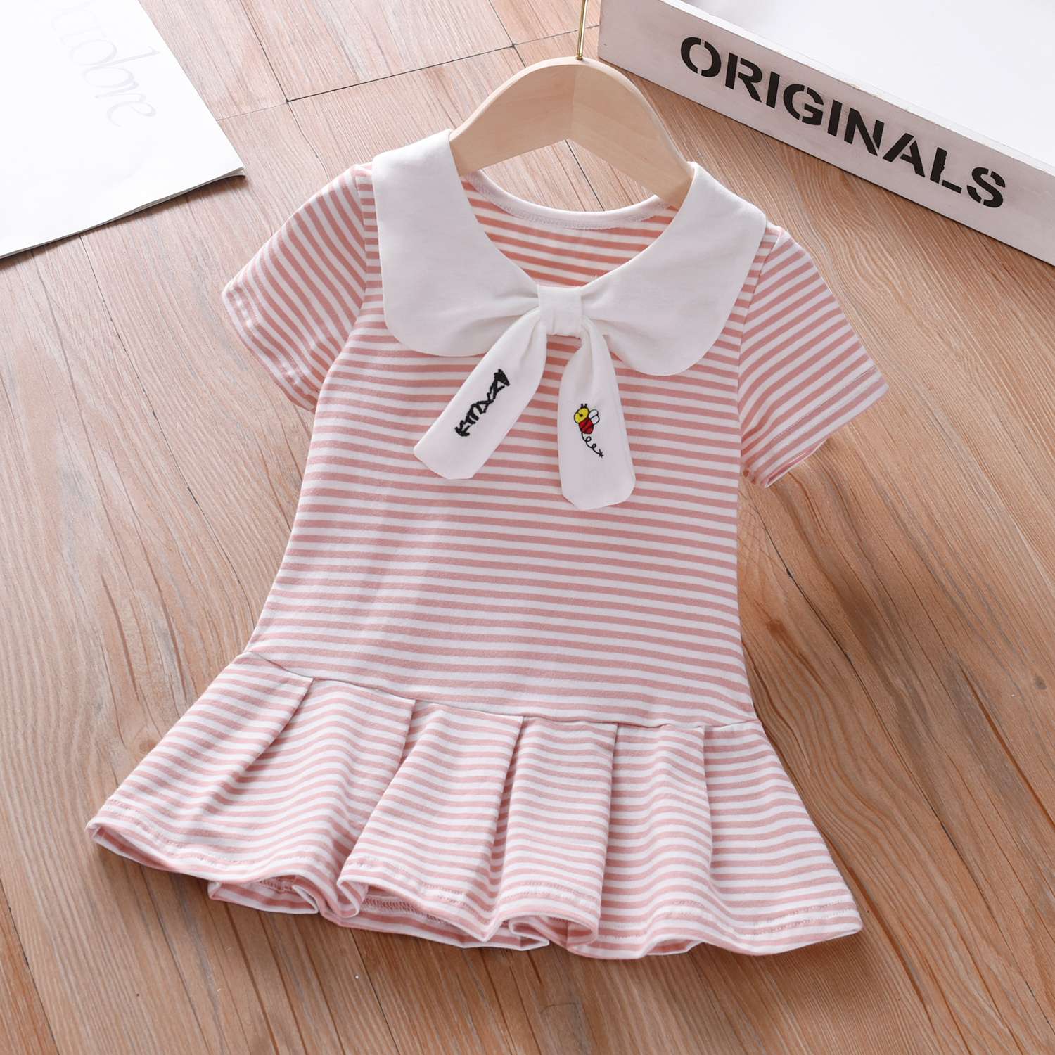セーラー風ストライプワンピース ボーダー服