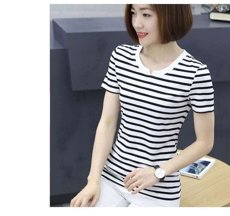 シンプルボーダー柄半袖・長袖Tシャツ ボーダー服