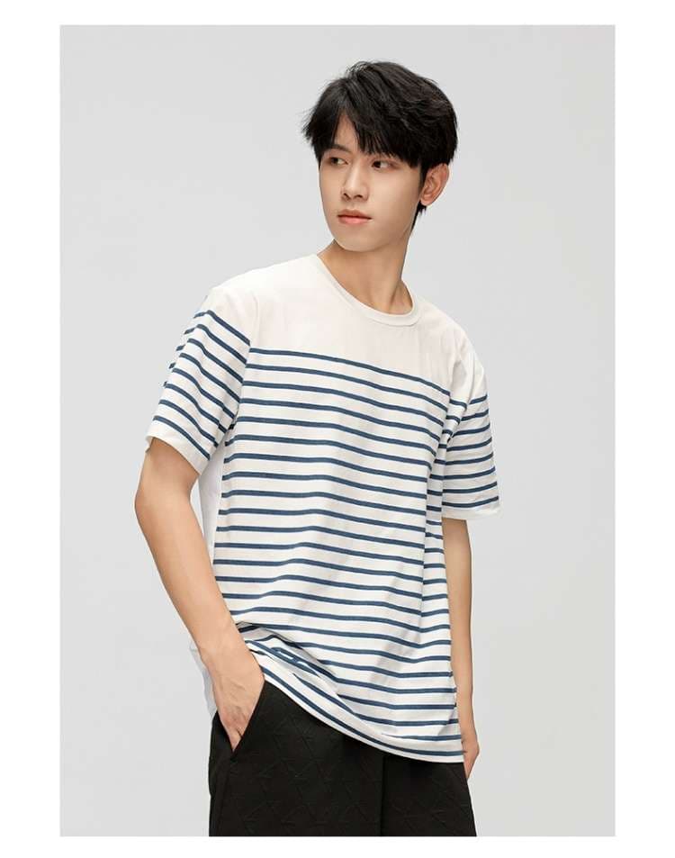シンプルマリンボーダーTシャツ ボーダー服