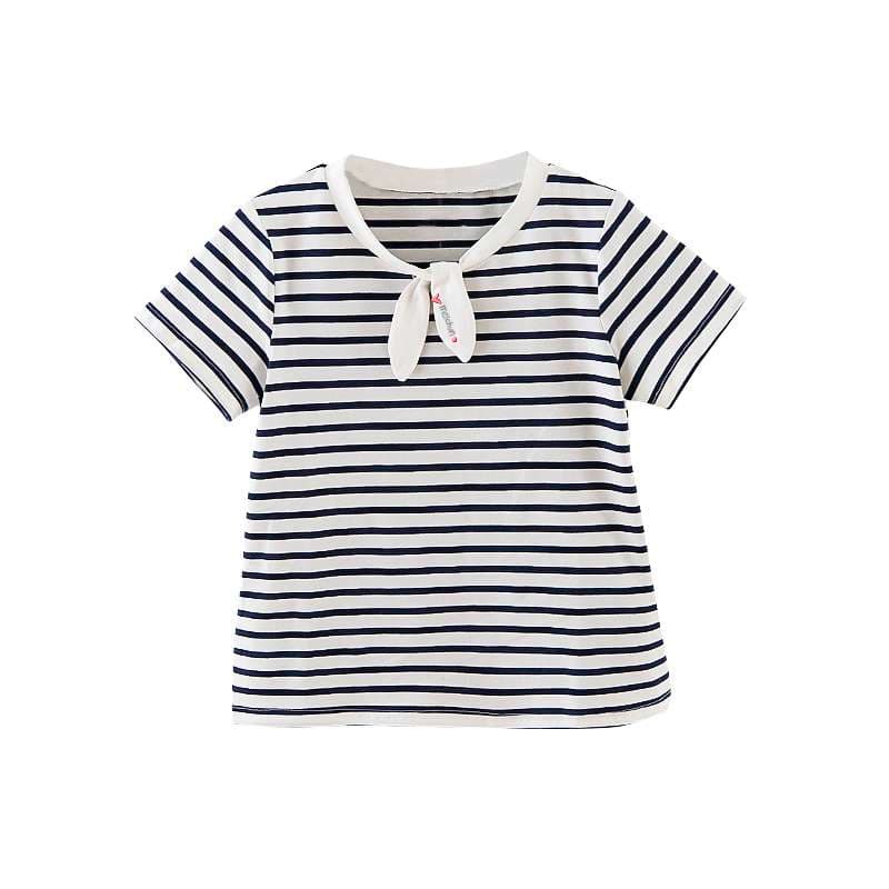 夏のさわやかセーラー風ボーダーTシャツ ボーダー服