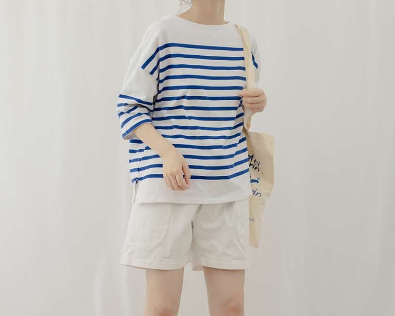 爽やかマリンボーダーTシャツ ボーダー服