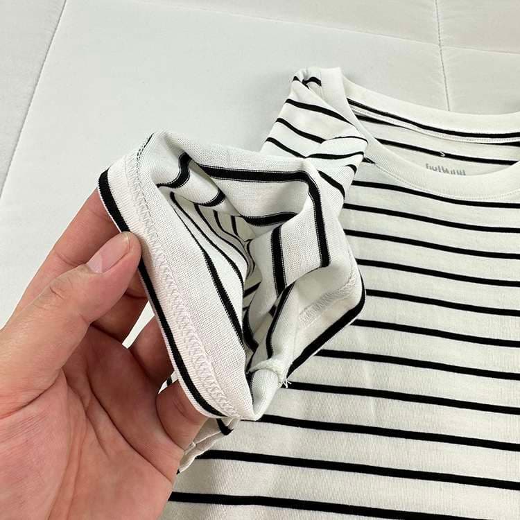 シンプルボーダー半袖Tシャツ ボーダー服