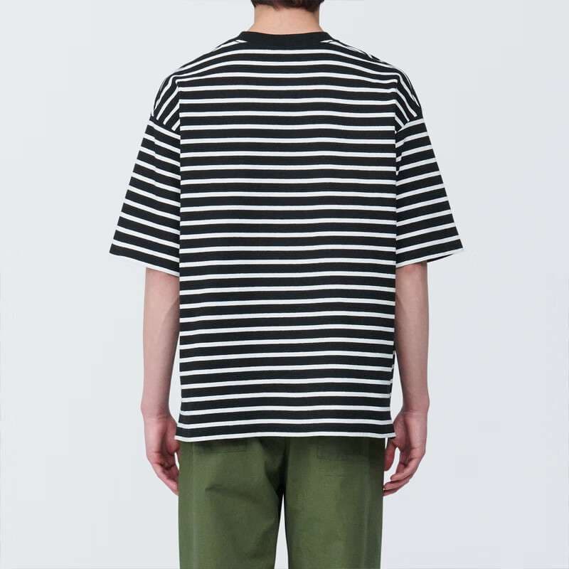 ゆったりシルエットのボーダーTシャツ ボーダー服
