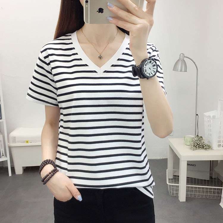 シンプルボーダー柄半袖・長袖Tシャツ ボーダー服