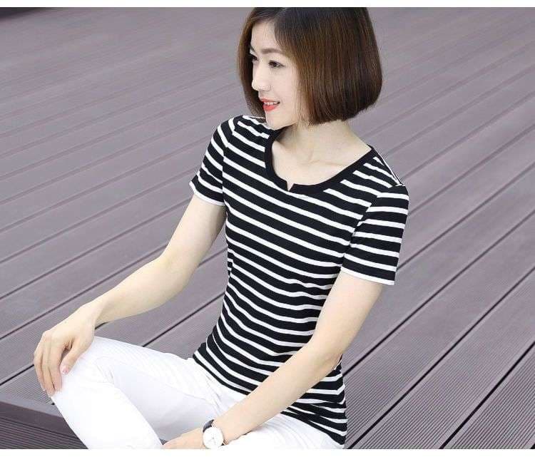 シンプルボーダー柄半袖・長袖Tシャツ ボーダー服