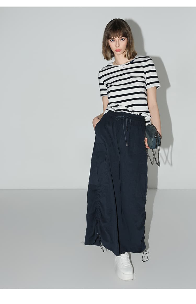 ボーダー服 シンプルベーシックボーダー半袖
