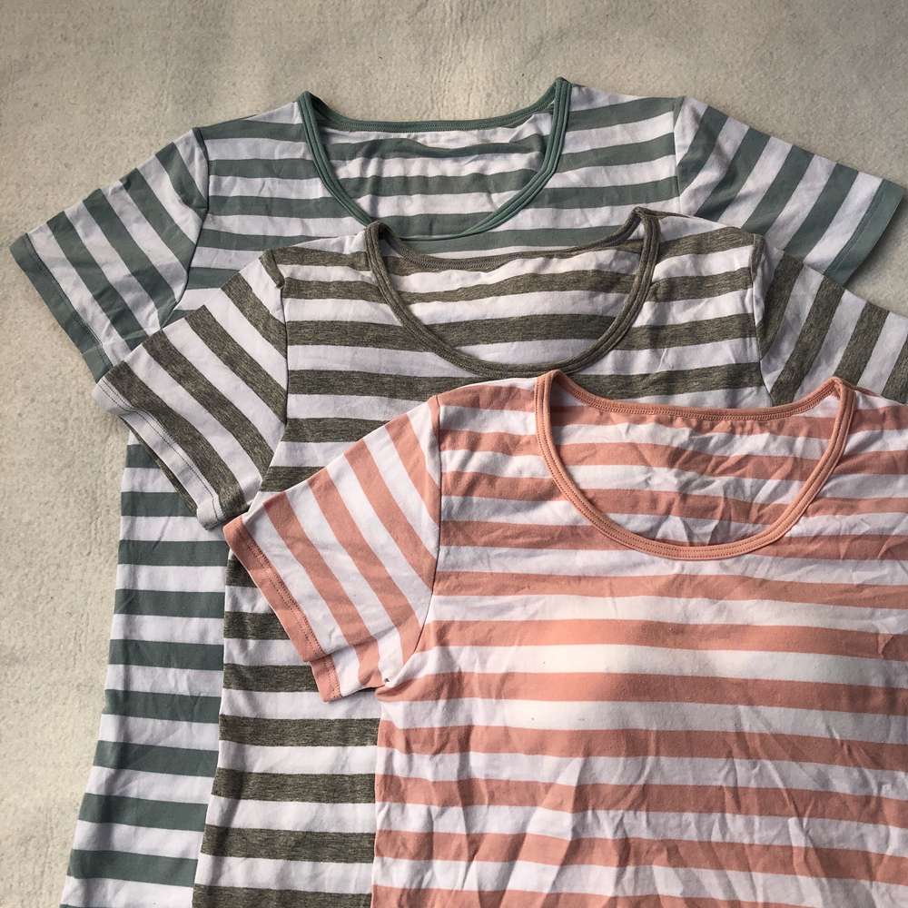やわらかボーダー半袖Tシャツ3枚セット ボーダー服