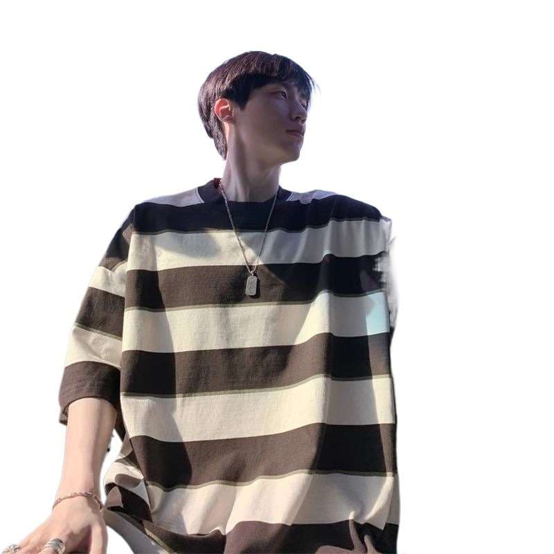ゆったりリラックスボーダーカットソー ボーダー服