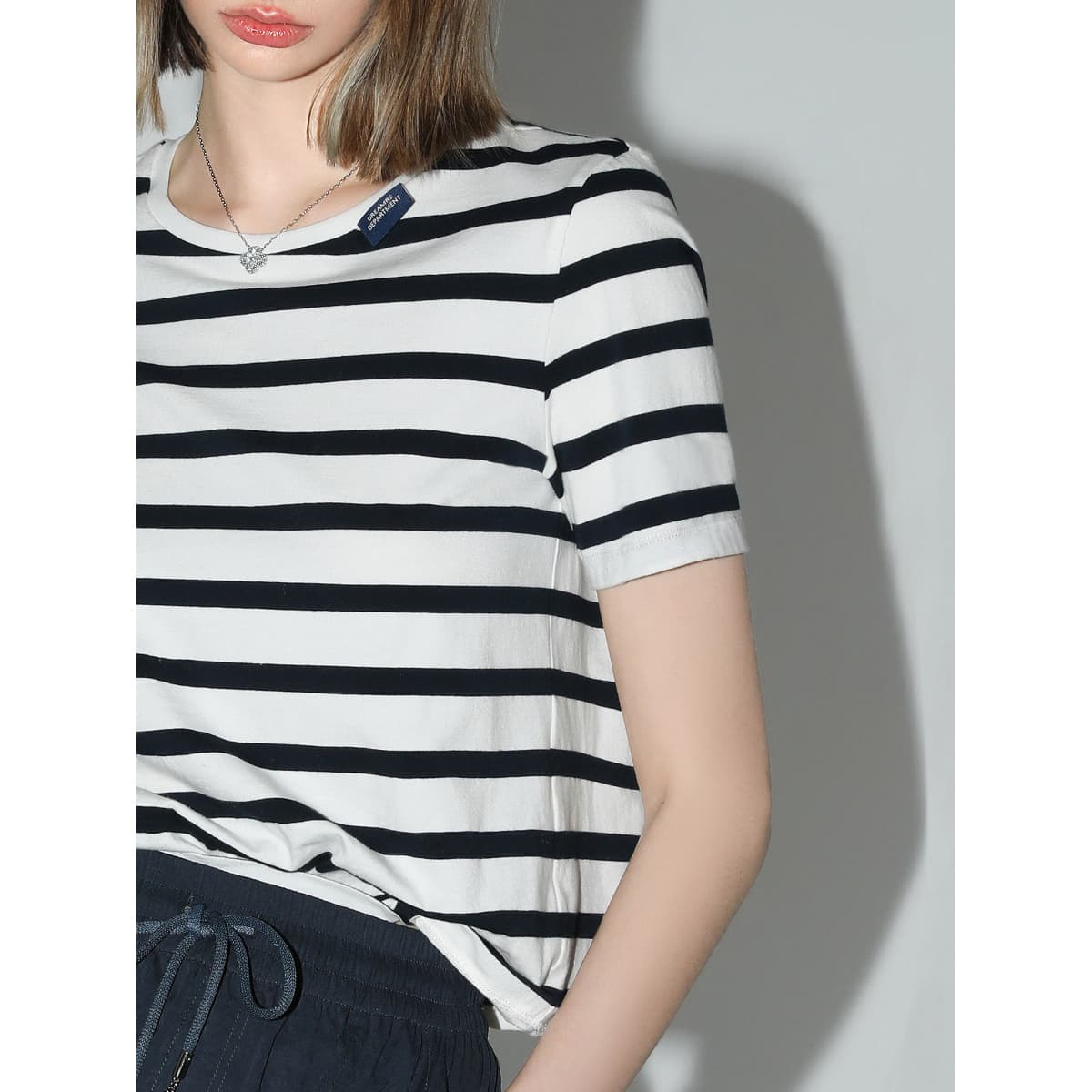 ボーダー服 シンプルベーシックボーダー半袖