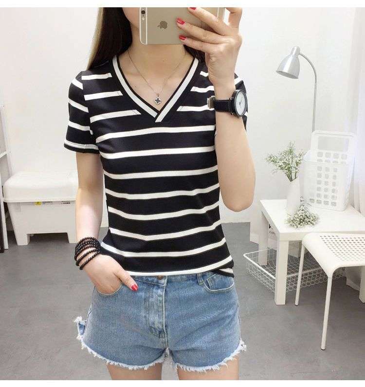シンプルボーダー柄半袖・長袖Tシャツ ボーダー服