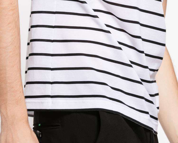 爽やかボーダーVネックTシャツ ボーダー服