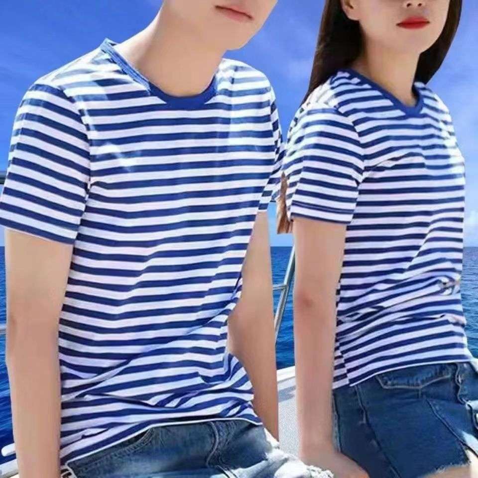 マリンテイスト ボーダー半袖Tシャツ ボーダー服