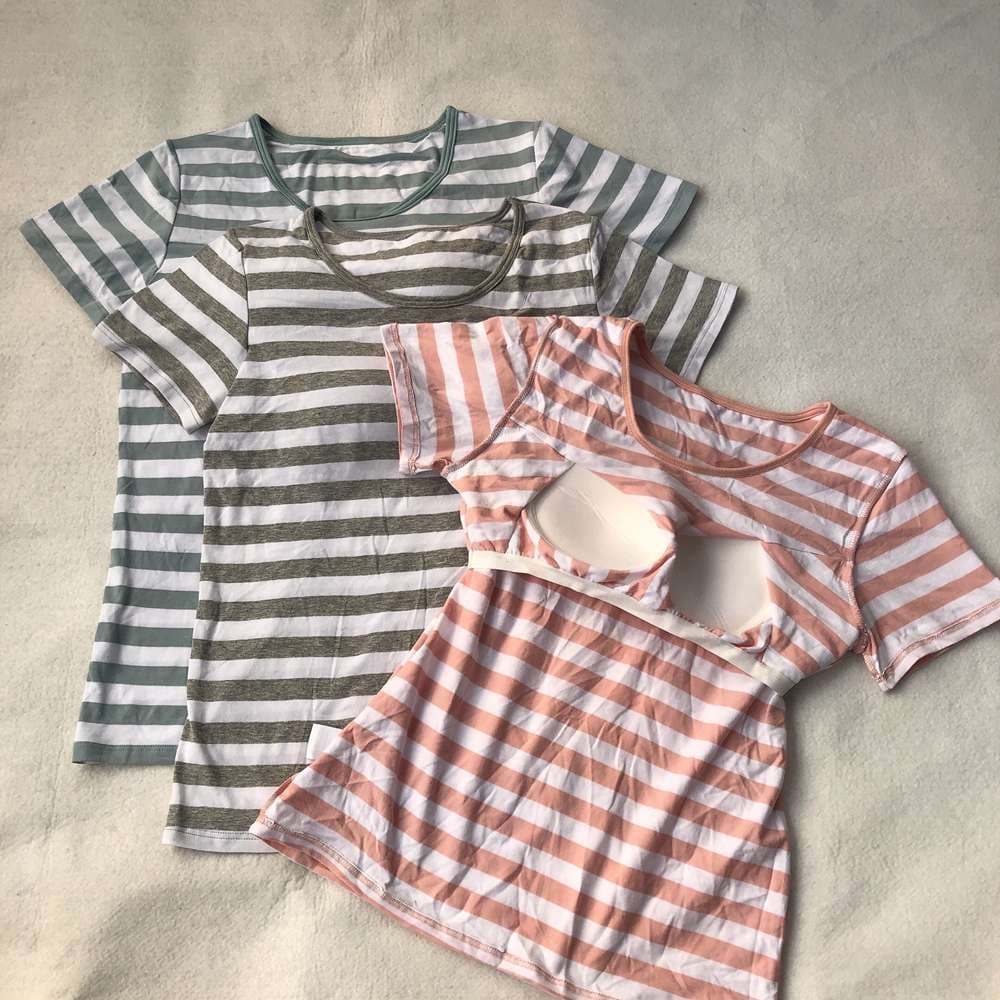 やわらかボーダー半袖Tシャツ3枚セット ボーダー服